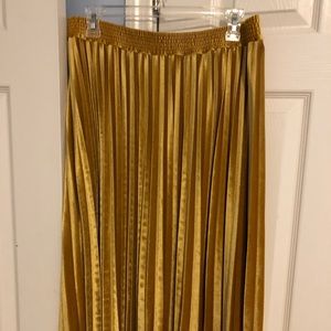 Gold velvet midi skirt, A New Day from Target